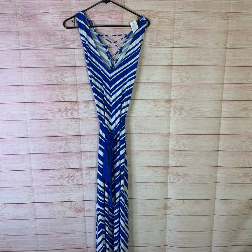 La Blanca Belted Swimsuit Biniki Coverup Maxie Dress Size Large